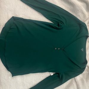 Ladies Hunter Green Long Sleeve, LG